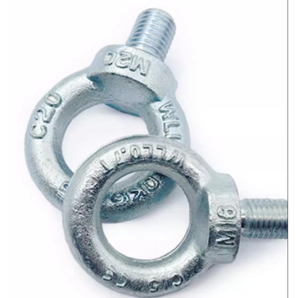 M33 M36 M42 Carbon Steel Blue White Zinc Plated Eye Bolt  Class 8.8 10.9 12.9  DIN580