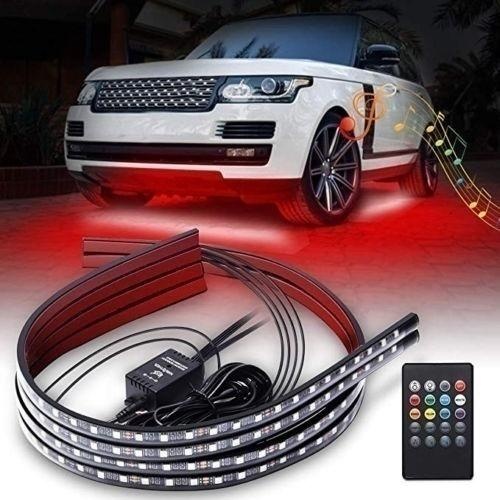 Wireless Multicolor 5050 4pcs Car Underbody Lights