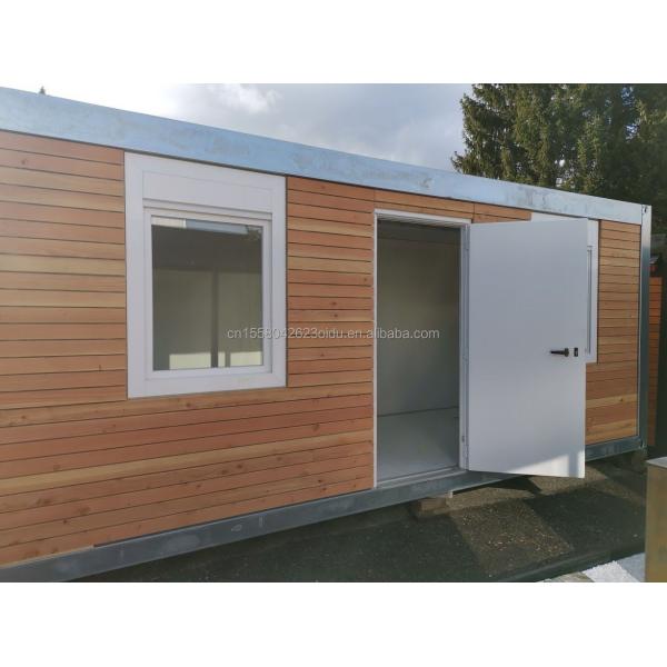 Pared 75 mm Jardín Casa de trabajo barbacoa Bar 20 pies Contenedor de embalaje plano Casa móvil para familia estilo de diseño moderno