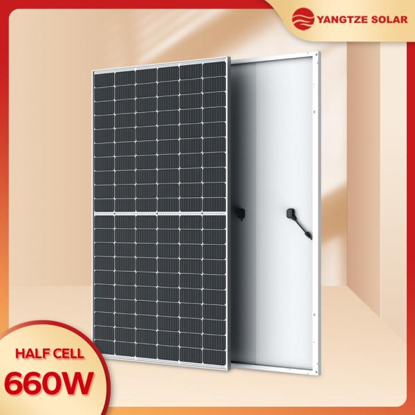 660W 132cells Bifacial Solar Panel Perc Cell Anti PID