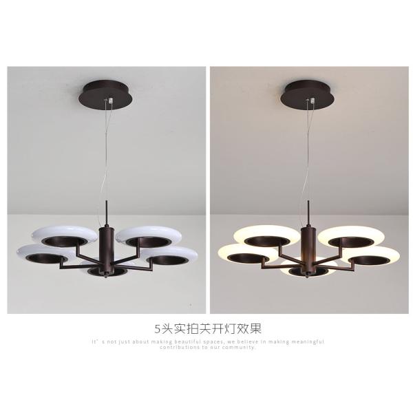 The 2018 new fashion iron + aluminum alloy plus acrylic coffee color lights 50W / 80W / 90W/ 120W