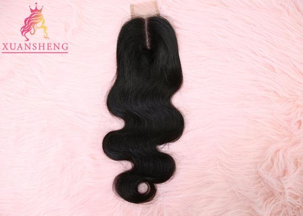 Cuticle Aligned Virgin Brazilian Body Wave Hair 2*6 Transparents Lace