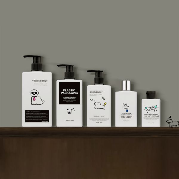 HDPE Square Shampoo Pump Bottles with 50ml - 300ml Capacity for Spa and Salon Use