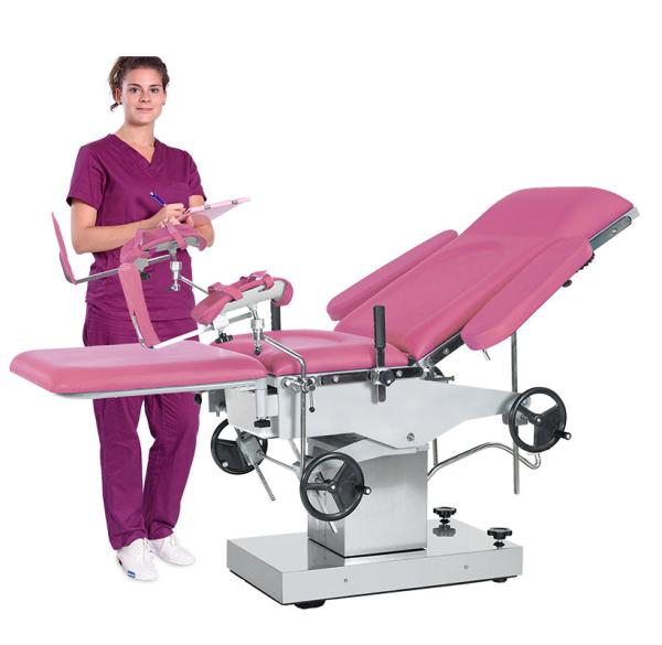 Manual Obstetric Delivery Bed Multifunction Adjustable Gynecology Operation Table A105 Stainless Steel