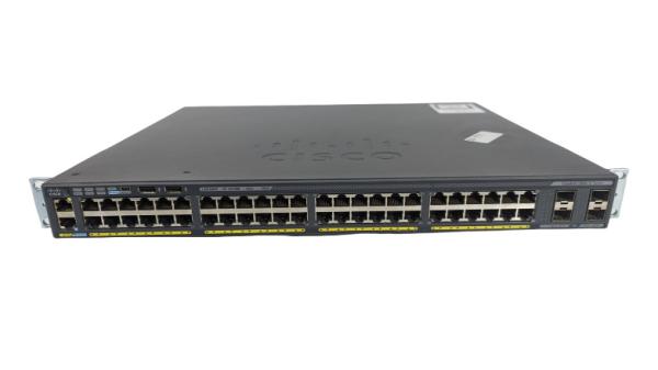 Catalyst C2960X Series 48 Port Gigabit PoE Switch 370W WS-C2960X-48FPD-L 2 X 10G SFP+
