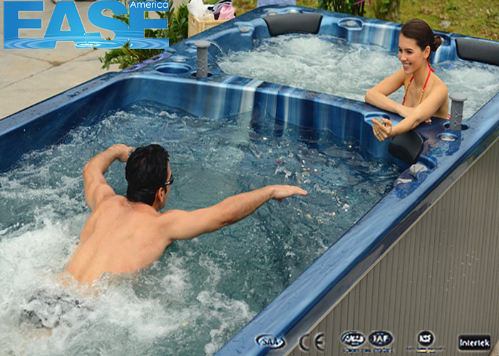 Portable Whirlpool Massage Outdoor Bathtubs, 5 x Seats + 1 x Full Body Lounge + Swim Area