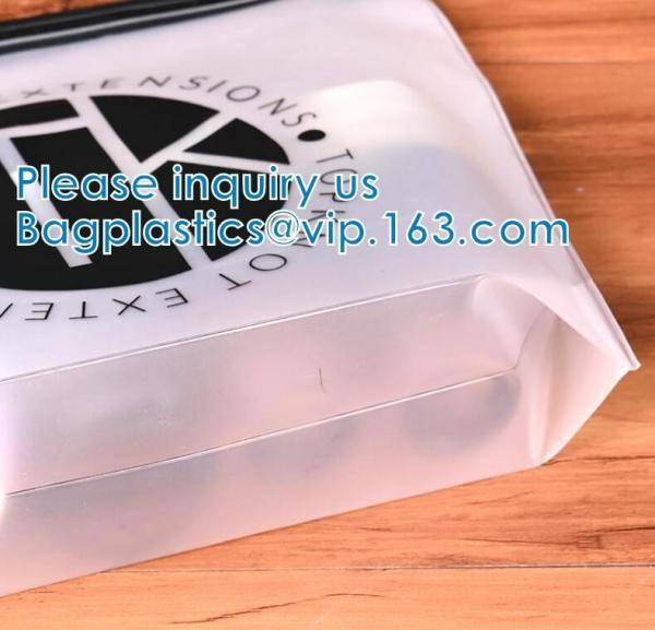 Biodegradbale, Make Up Pouch With Zippe, Travel Toilet Cosmetic Bag, Bikini Zip Lock Slider Packaging Bag