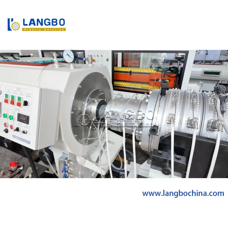 PVC Pipe Extrusion Line with Reduced Material Accumulation and Conical Double Screw for Noise Reduction Silent Pipe