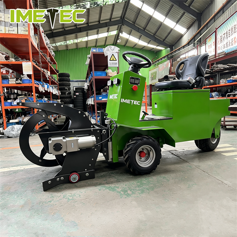 Imetec Mini Electric Feed Pusher with Lithium Battery Electric Drive and Three-wheel Anti-slip Chassis for Spiral Auger Feeding