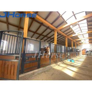 Прикрепленная на петлях лошадь двери внутренняя гальванизированная глохнет стойл коробки лошади в 14 ноги