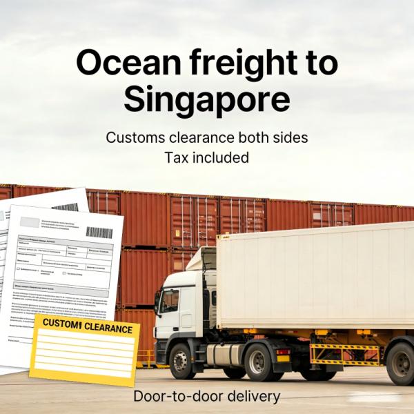 Sea freight to SG: efficient export import clearance, tax included, door - to - door