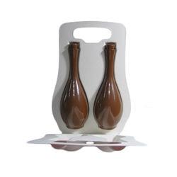 A polpa da cana-de-açúcar moldou o presente da garrafa de vinho que empacota o vinho do ISO que empacota para o transporte