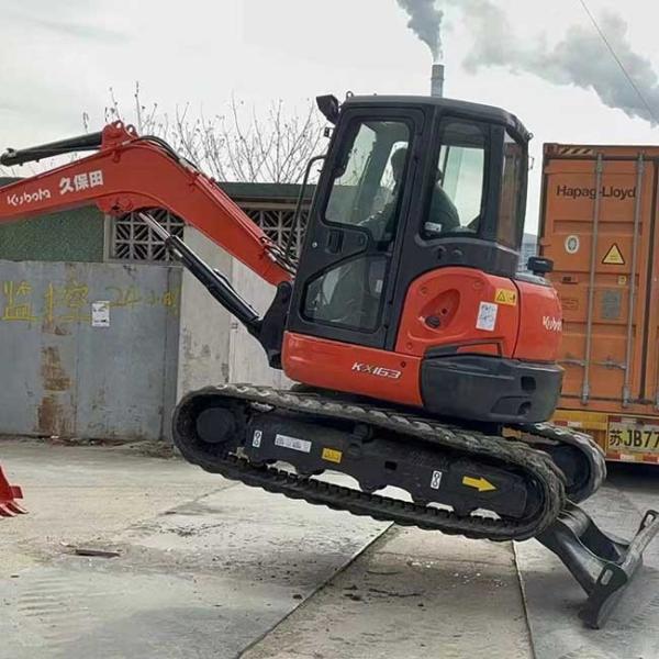 Kubota Excavator 0.19m3 Bucket Capacity Mini Used KX163 Crawler Excavator 0.56tons