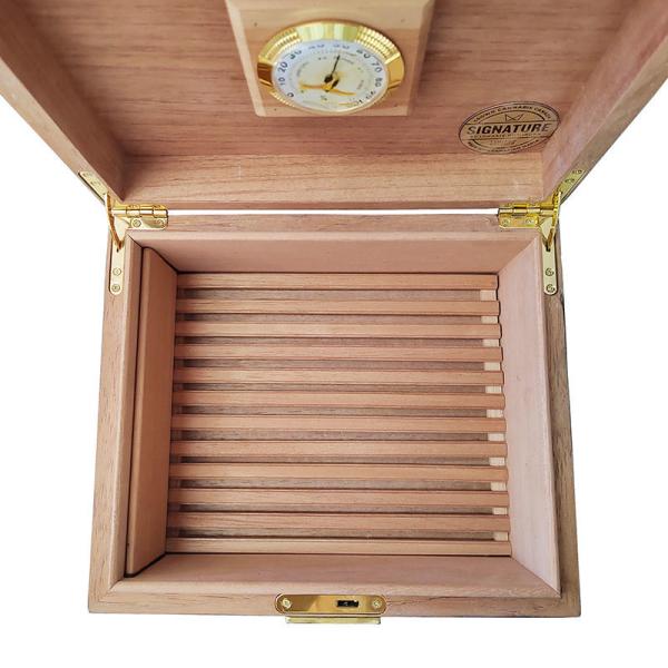 Piano Lacquer Pine Wood Cigar Humidor Box