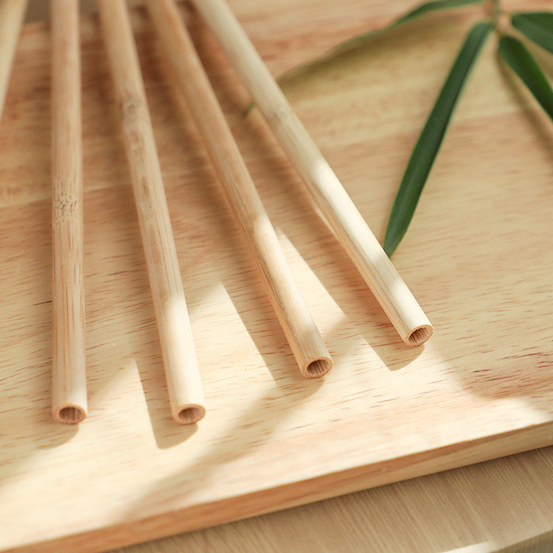 Food-Contacting Grade Healthy Bamboo Straw Eco-Friendly and Biodegradable Material