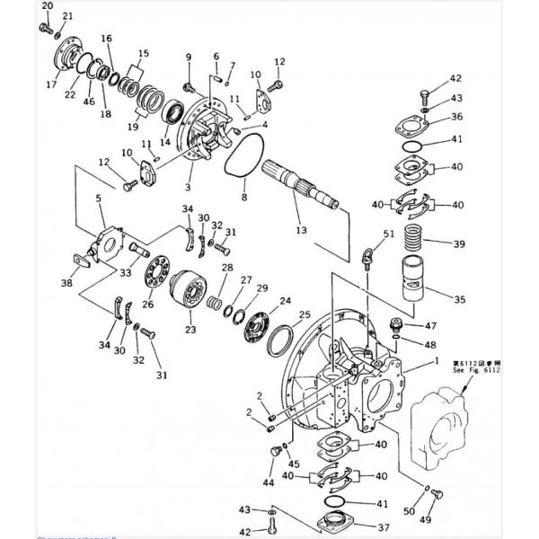 Belparts Excavator Pc200-5 Piston Pump Hydraulic Main Pump For Komatsu 708-25-04051
