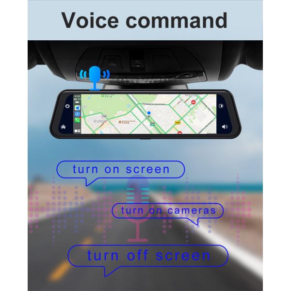 Android Auto Dash Cam Carplay With Reverse Camera Front 2K+Back 1080P