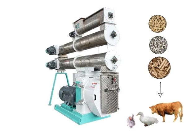 2-5t/H Animal Feed Pellet Machine Compact Structure For Chicken Farm