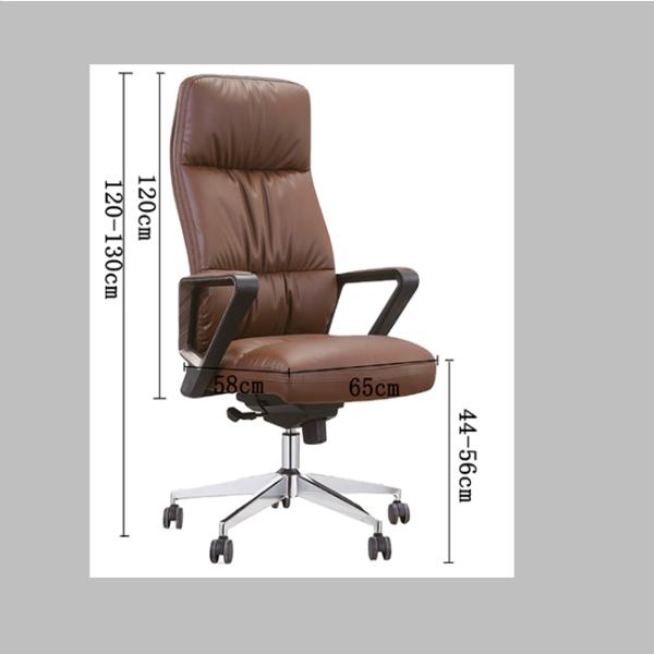 high-back executive office chair PU leather chair with wheel