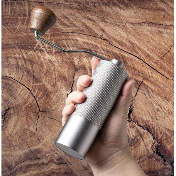Home Espresso Coffee Grinder Hand Crank Mini Handle Portable Stainless Steel Burr