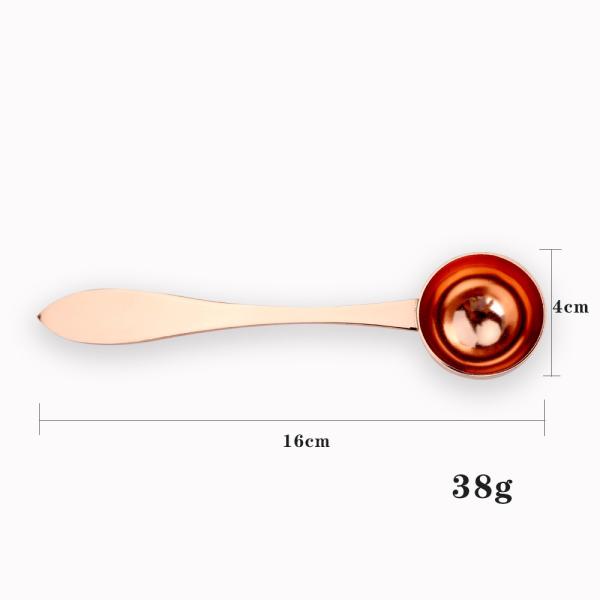 Ветроуловитель 15ml Tablespoon кофе нержавеющей стали золота 304 Роза отполированный зеркалом измеряя
