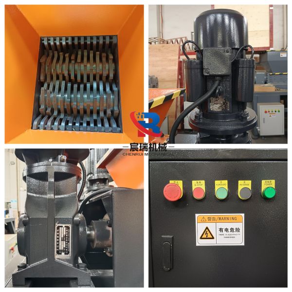 Upgraded Mini Shredder Compact Dual-Shaft Shredder for Aluminum Cans, Hard Drives, Yard Waste, and More