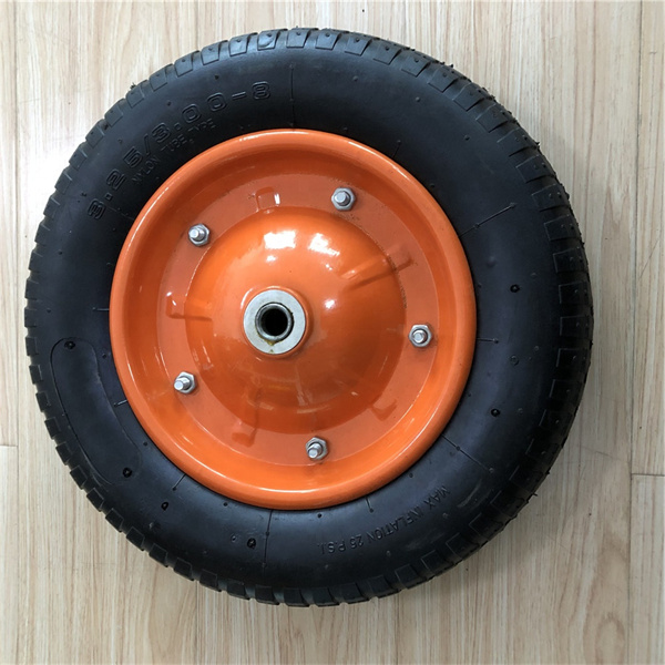 3.00-8 Pneumatic Wheelbarrow Wheel 360mm Rubber Trolley Wheels Pneumatic