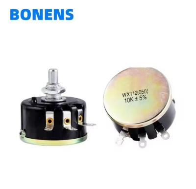 WX112(050) 2.2K 5% 5W Resistente variável de giro único Potenciômetro Wirewound