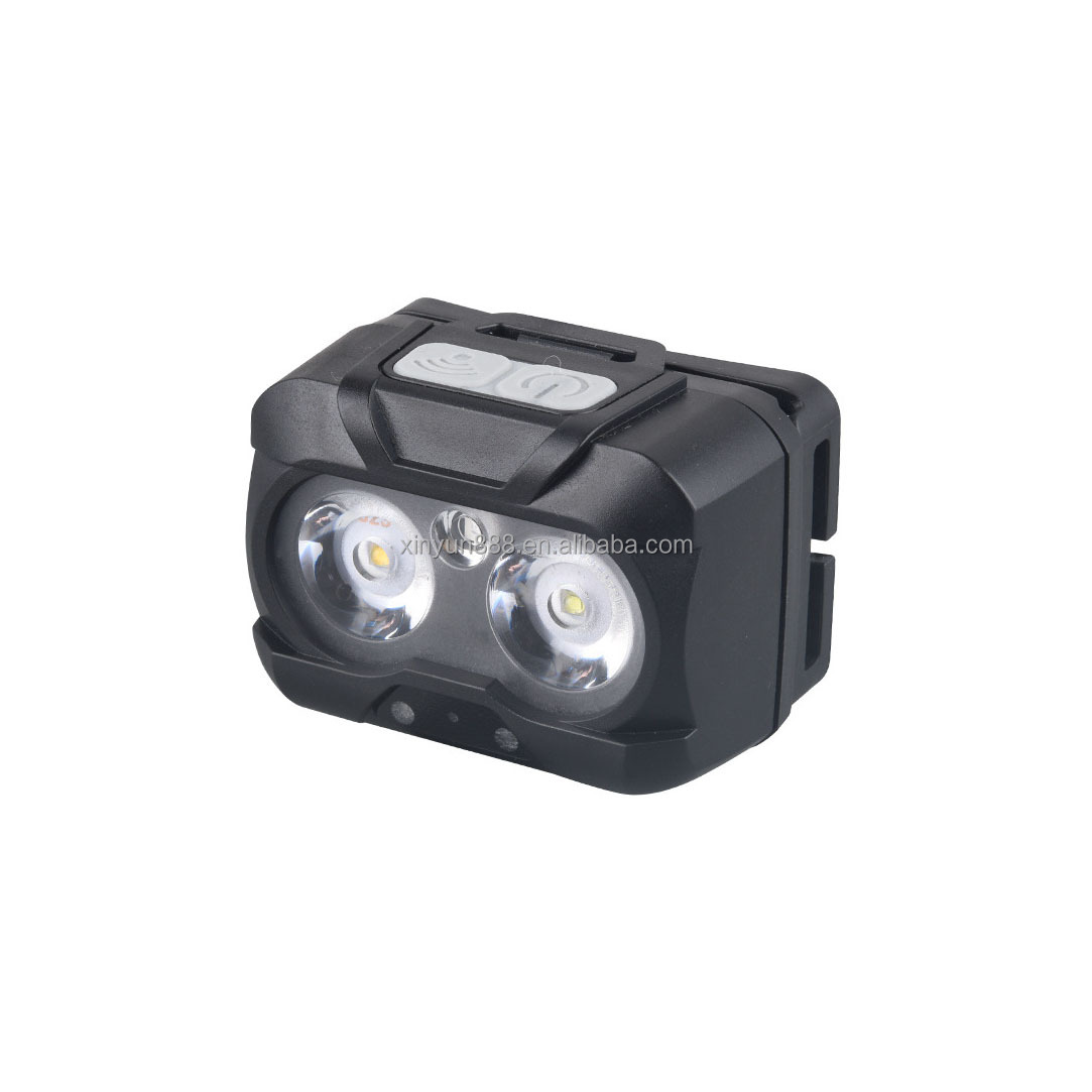 Outdoor Portable Mini ultra Bright Sensor Head Mounted Spotlight Multi Light Source Lighting Camping Light