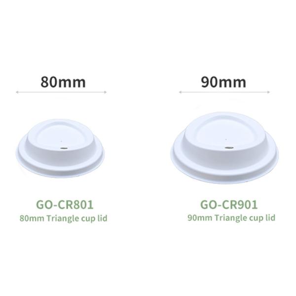 Biodegradable Raw Recyclable Cup Cover Natural Bagasse Sugarcane Pulp Flat Dessert Compostable Lid For Paper Cup Lid Mak