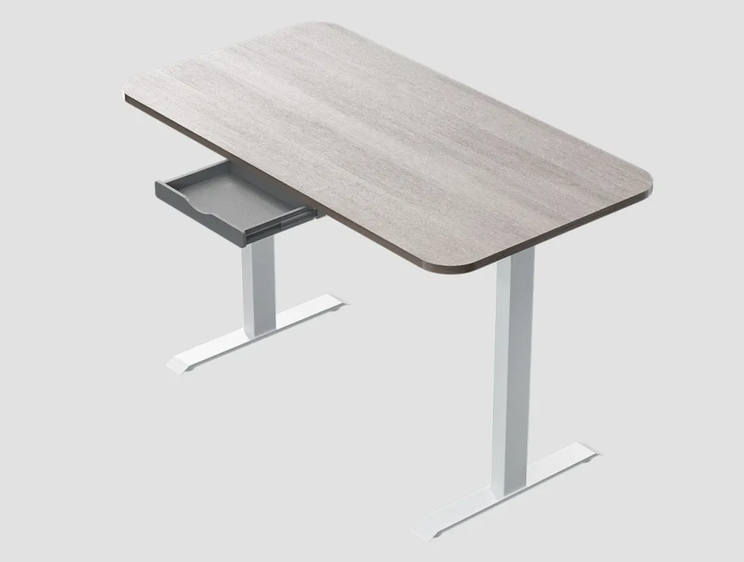 Metal Pull Out Under Desk Organizer Tray Shelf 250mm For Standing Desks