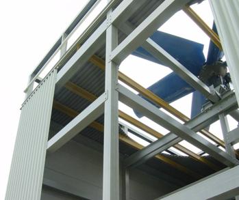 Panel plano de FRP de superficie lisa para aislamiento térmico de torres de refrigeración en la fabricación