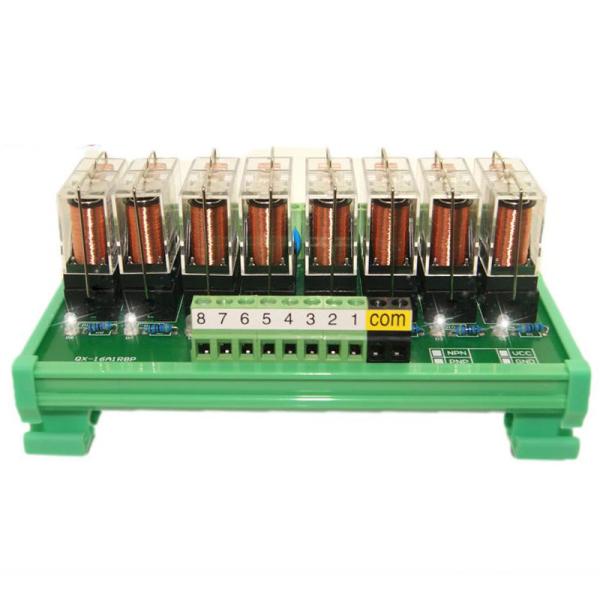 8 Ways Pluggable Relay Module PLC Output Amplifier Board DC 12V 24V