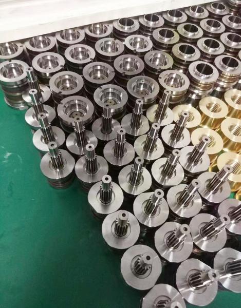 TiN Coating Cosmetic Injection Moulding , Custom Mold Components Gold Natural Color