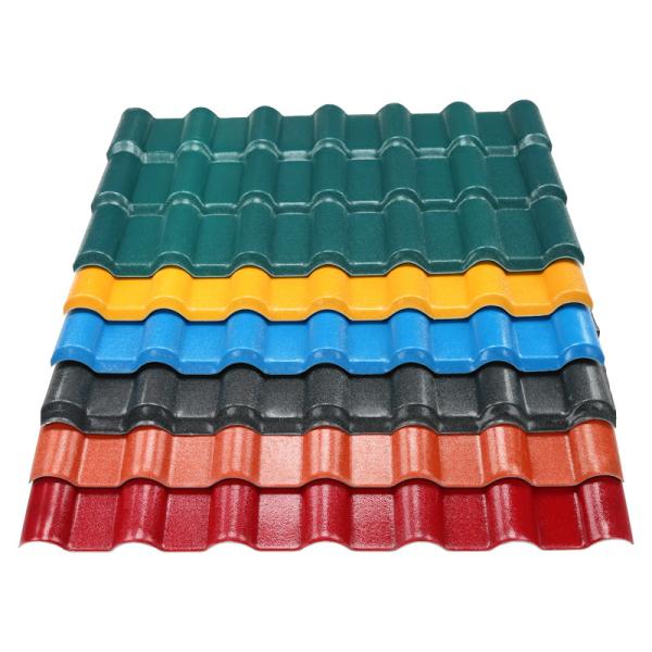 Teja de techo de resina sintética ASA impermeable resistente al impacto de 3 capas
