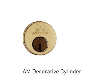 Rubbed Bronze Brass Mortise Cylinder , Door Hardware Cylinder