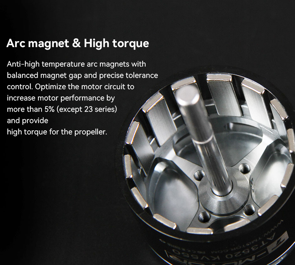 T-MOTOR AT2321 Power 2-4S Brushless Outrunner BLDC Permanent Magnet RC Airplane Helicopter Motor