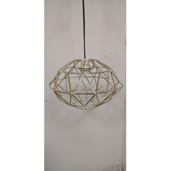 Black PVC Metal Cage Light Shade 300*200MM E14 E27 Easy Fit Pendant