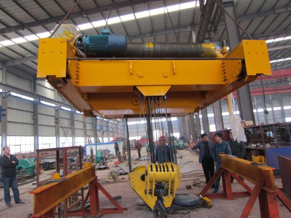 Double Girder Electric Trolley Hoist , Material Lifting 0.5 ~15m/min