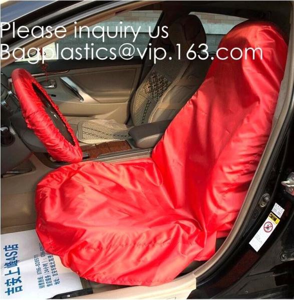 Reusable Cars Accessories,  Nylon Car Seat Covers, Universal For Car Shops, Steering Wheel Cover Fabric