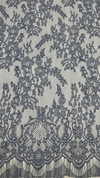 3D Embroidered Lace with Mesh Breathe High-End Couture Fabric for Formal and Gala Dresses