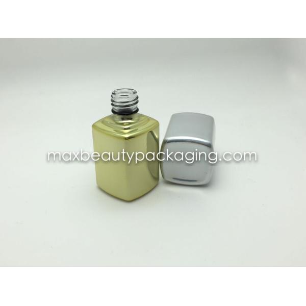 uv metallic color gel polish bottle high quality thick and strong powder coating gel bottle nail polish packaging