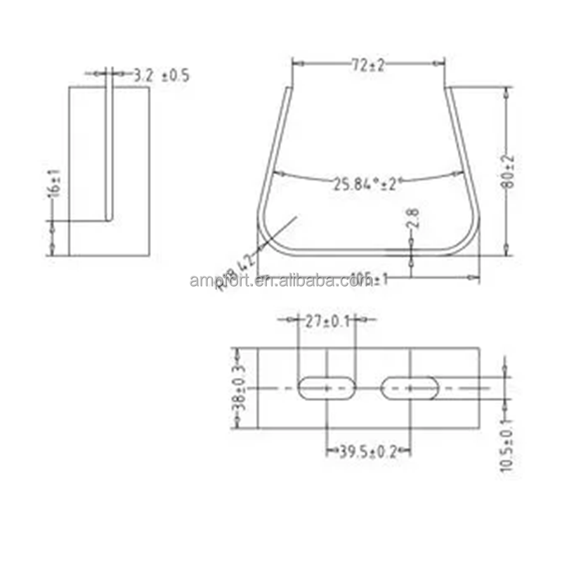 Customized Ceramic Fuse Clip Cartridge Fuse Holder With Adjustable Size