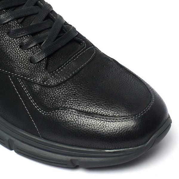 Pigskin Lining Black Men'S Casual Waterproof Boots