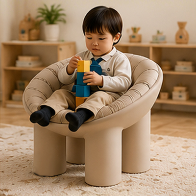 Elephant Leg Kids Chair – Size S (18-36 Months / 3-4 Years), 7 Colors, PE Toddler Stool for Nursery & Home