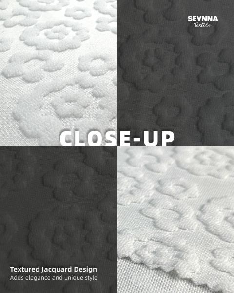 Tissu de natation texturé 95% polyester recyclé haute résistance au chlore