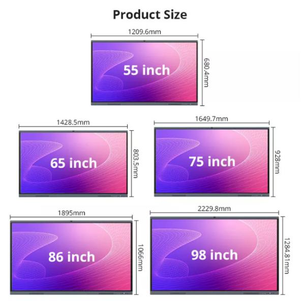 16.7MM 60'' Touch Screen Monitor Digital Smart Whiteboard 20 Point Touch