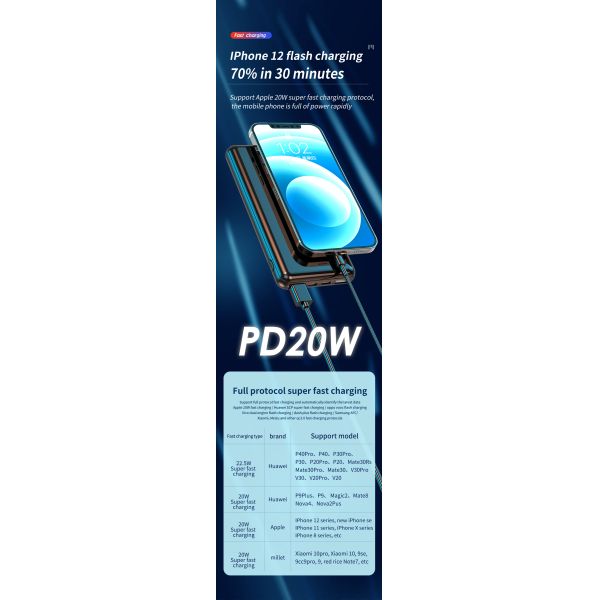 New Products Wireless Charger Power Bank 20000mah Fast Charging Power Banks