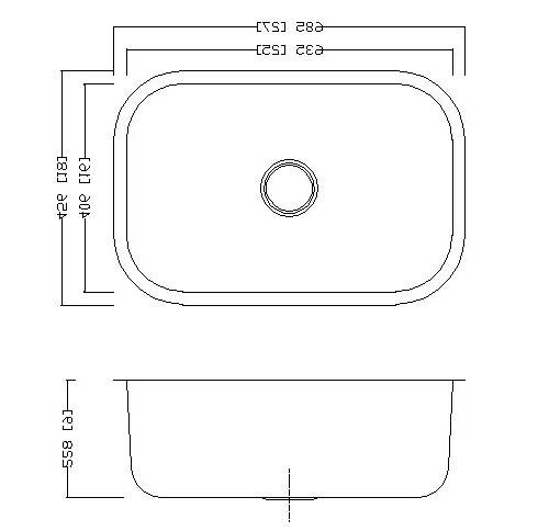 Раковина Ундермоунт шара нержавеющей стали 304 одиночная, кухонная раковина Ундермоунт смещенная