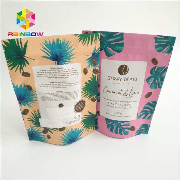 stand up zipper pouch custom printed bags plastic coffee bag food package runtz packaging matt glossy moisture